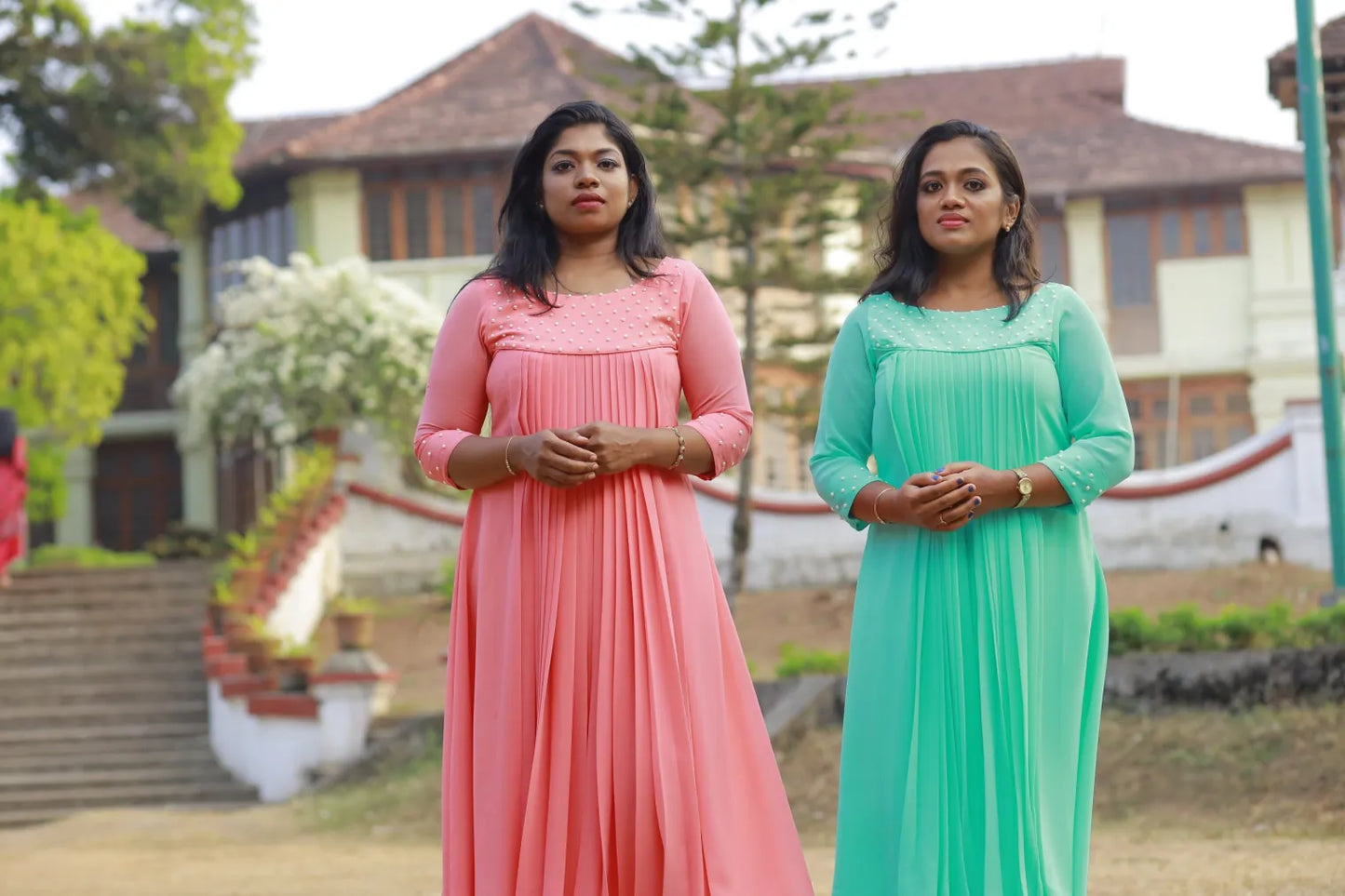 A Line with Gathers(Peach)