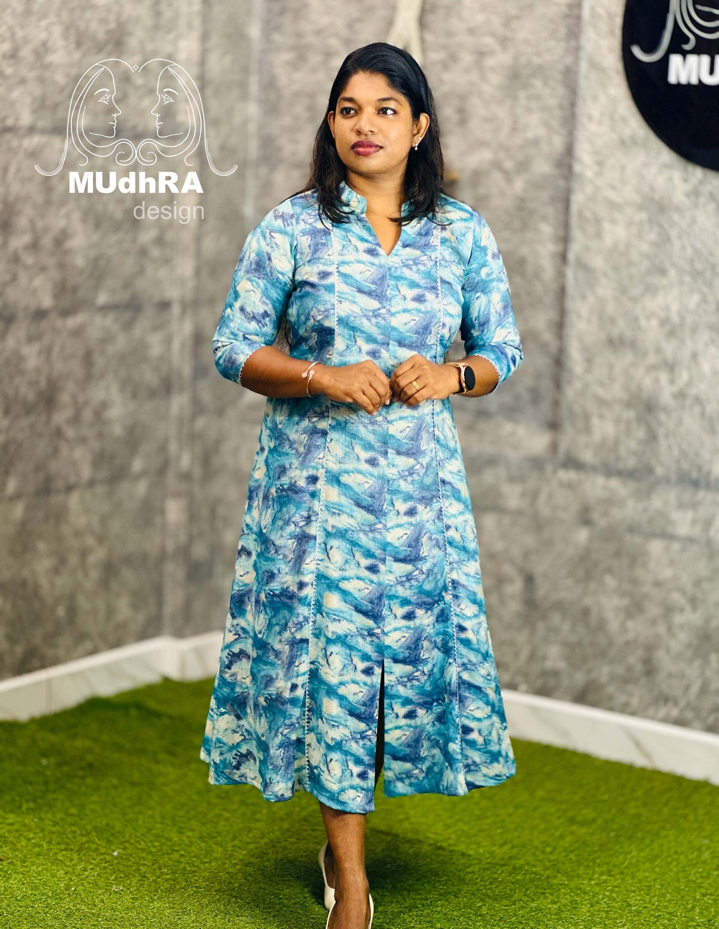 6Panel Rayon Collar Kurti(1111)