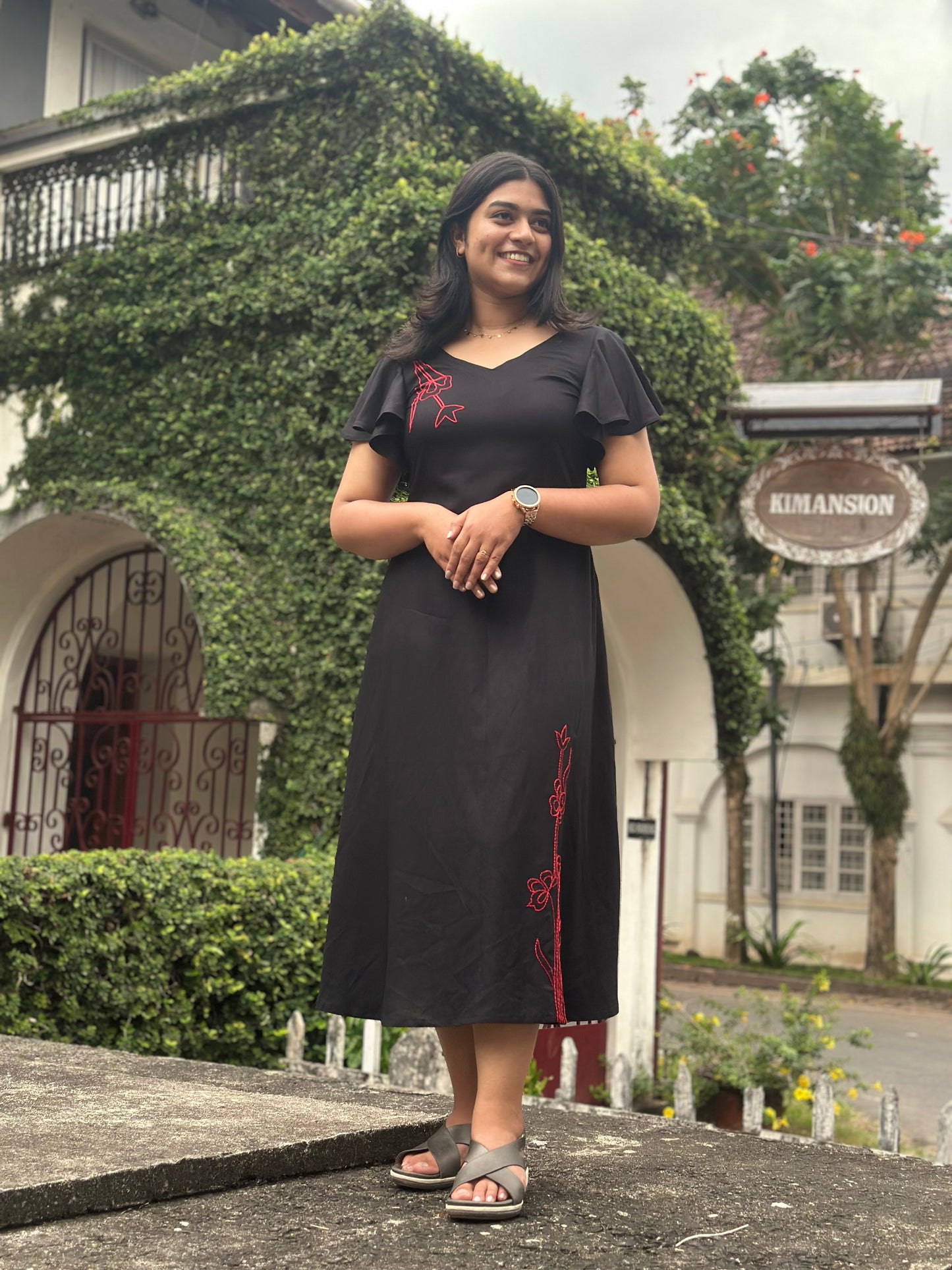 Frock-Rayon-Black