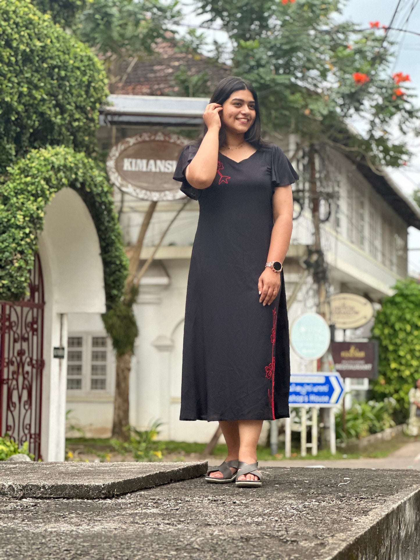 Frock-Rayon-Black