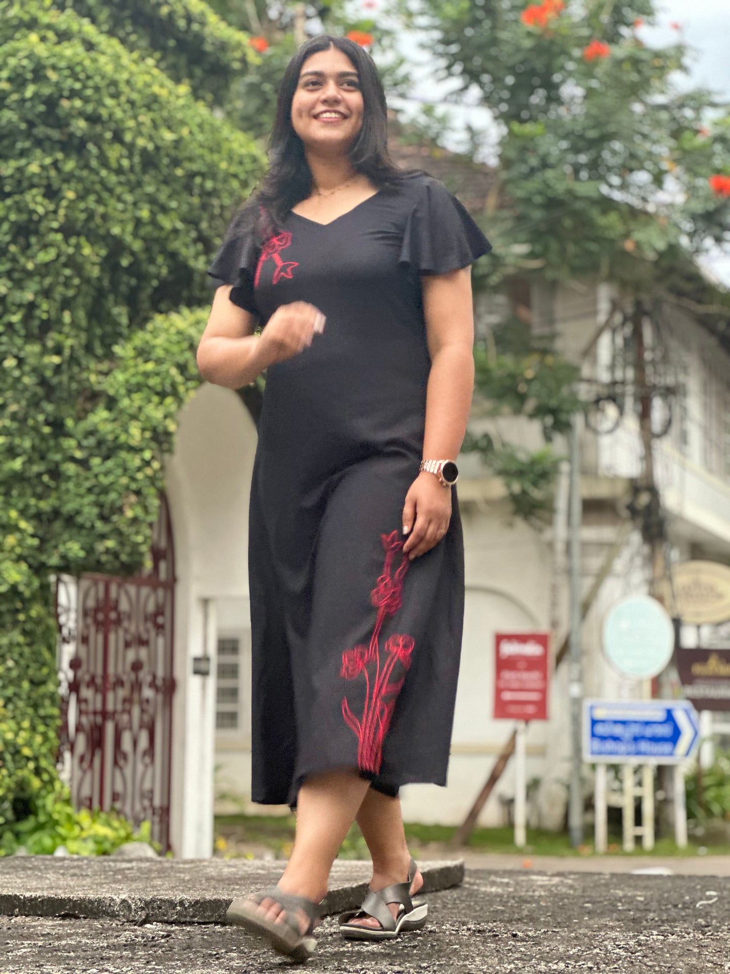 Frock-Rayon-Black