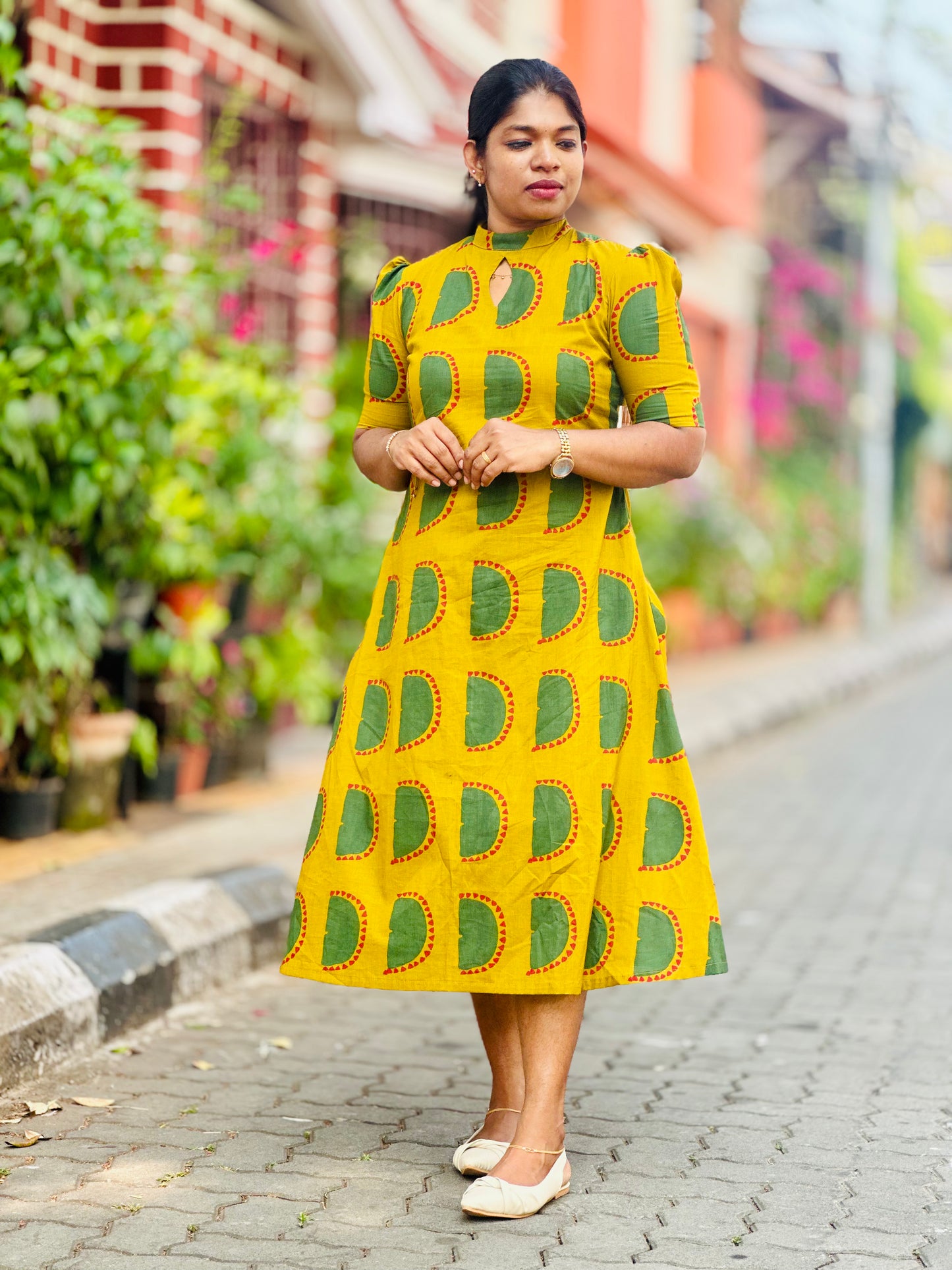 Cotton Aline Kurti with pocket