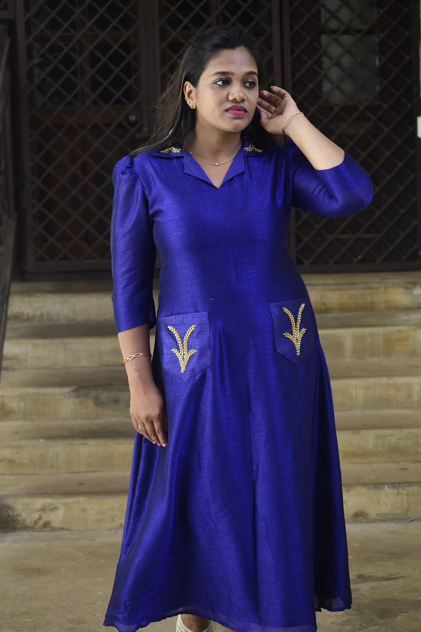 Frock with Collar&Pockets(PonKathir)(59)