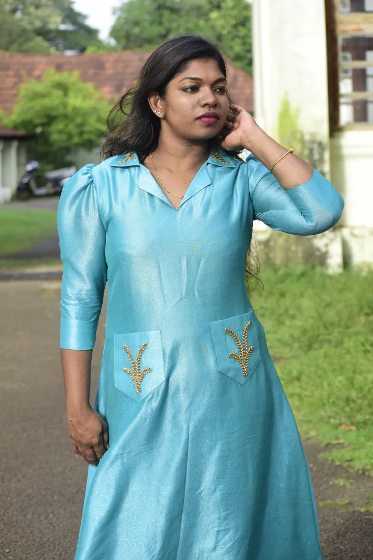 Frock with Collar&Pockets(PonKathir)(58)