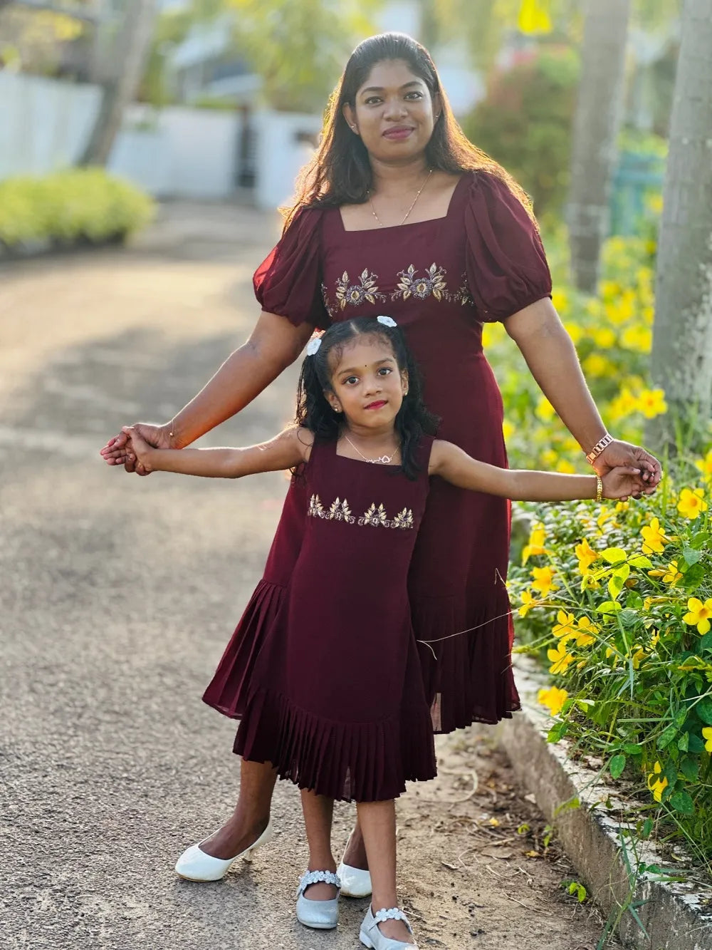 Mom&Daughter Combo Stylish Frock (0066)
