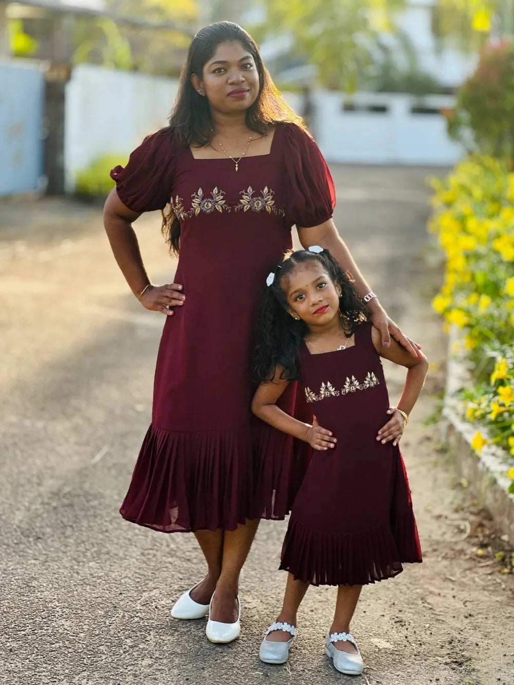 Mom&Daughter Combo Stylish Frock (0066)