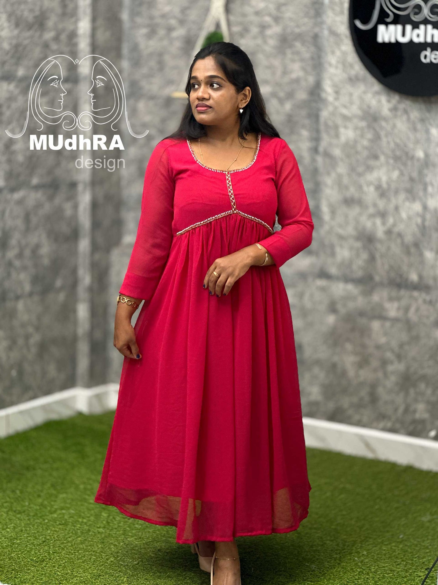 Alia Cut Kurti (Pink)