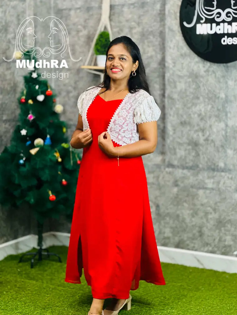 Xmas 3PanelKurti/Shrug(86)