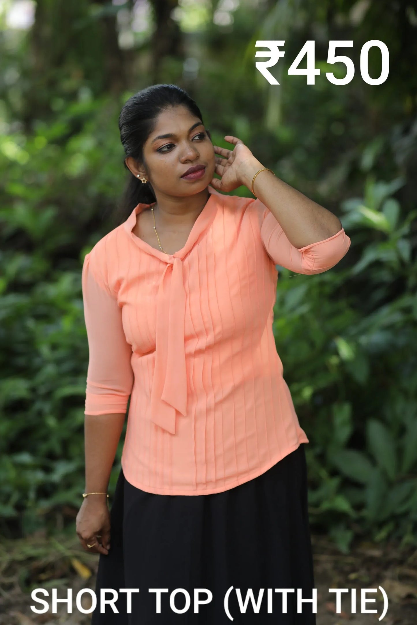 SHORT TOP (WITH TIE OR WITH KNOT)