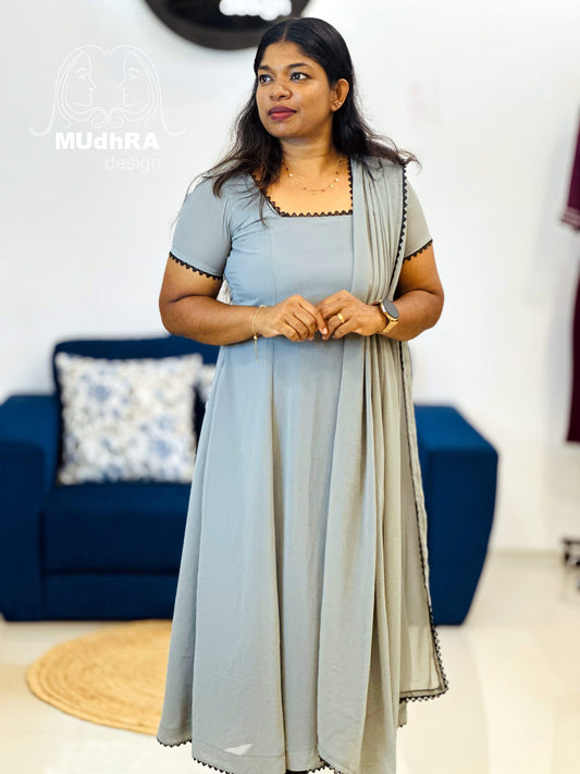 6 Panel Kurti+Dupatta