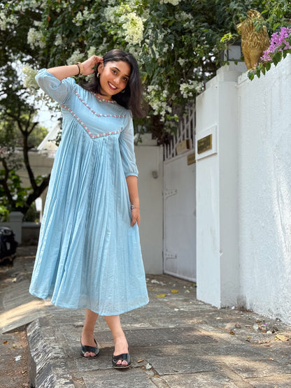 Mul Cotton Pleated Frock
