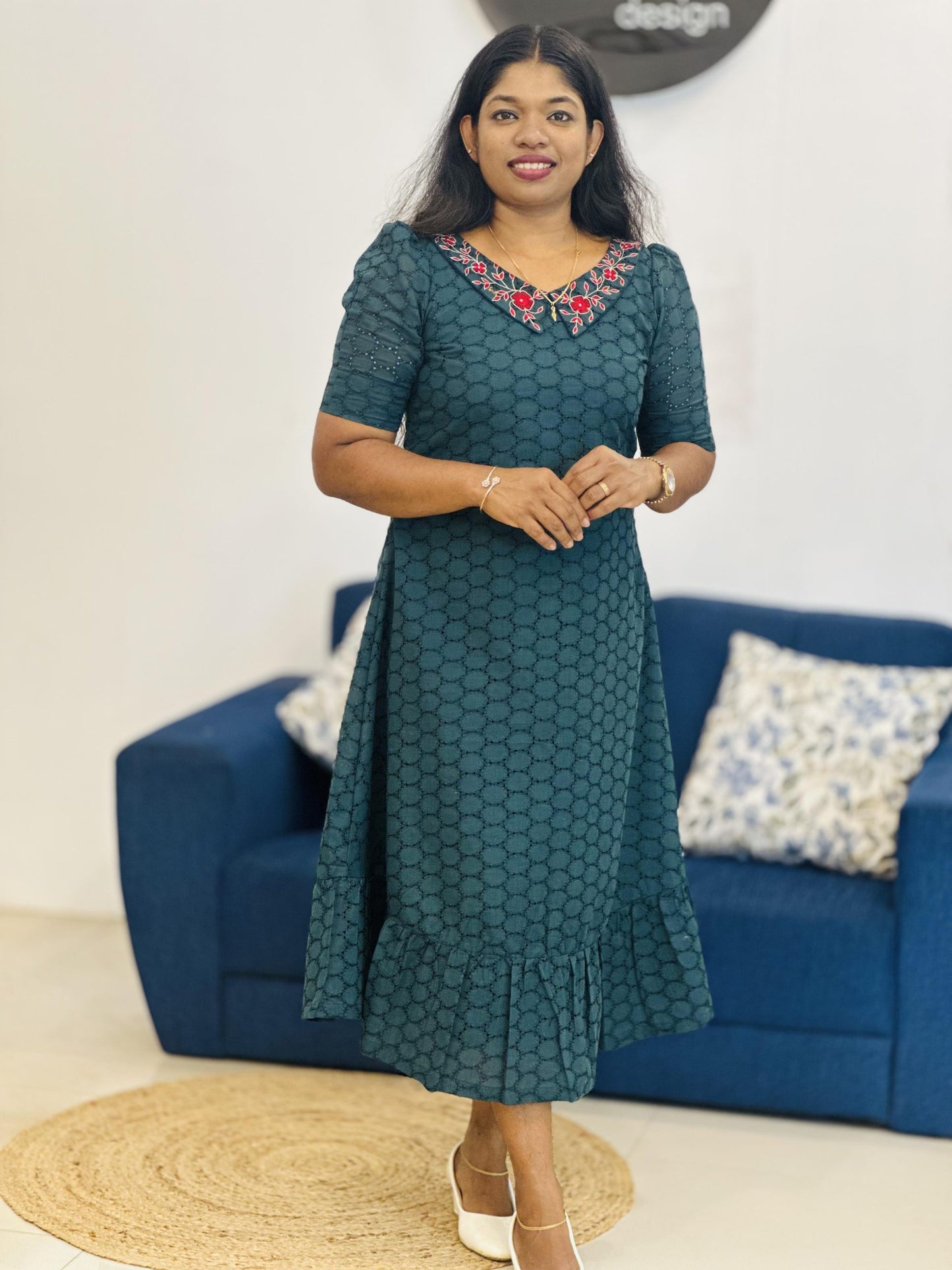 PeterPan Kurti (Bottle Green)