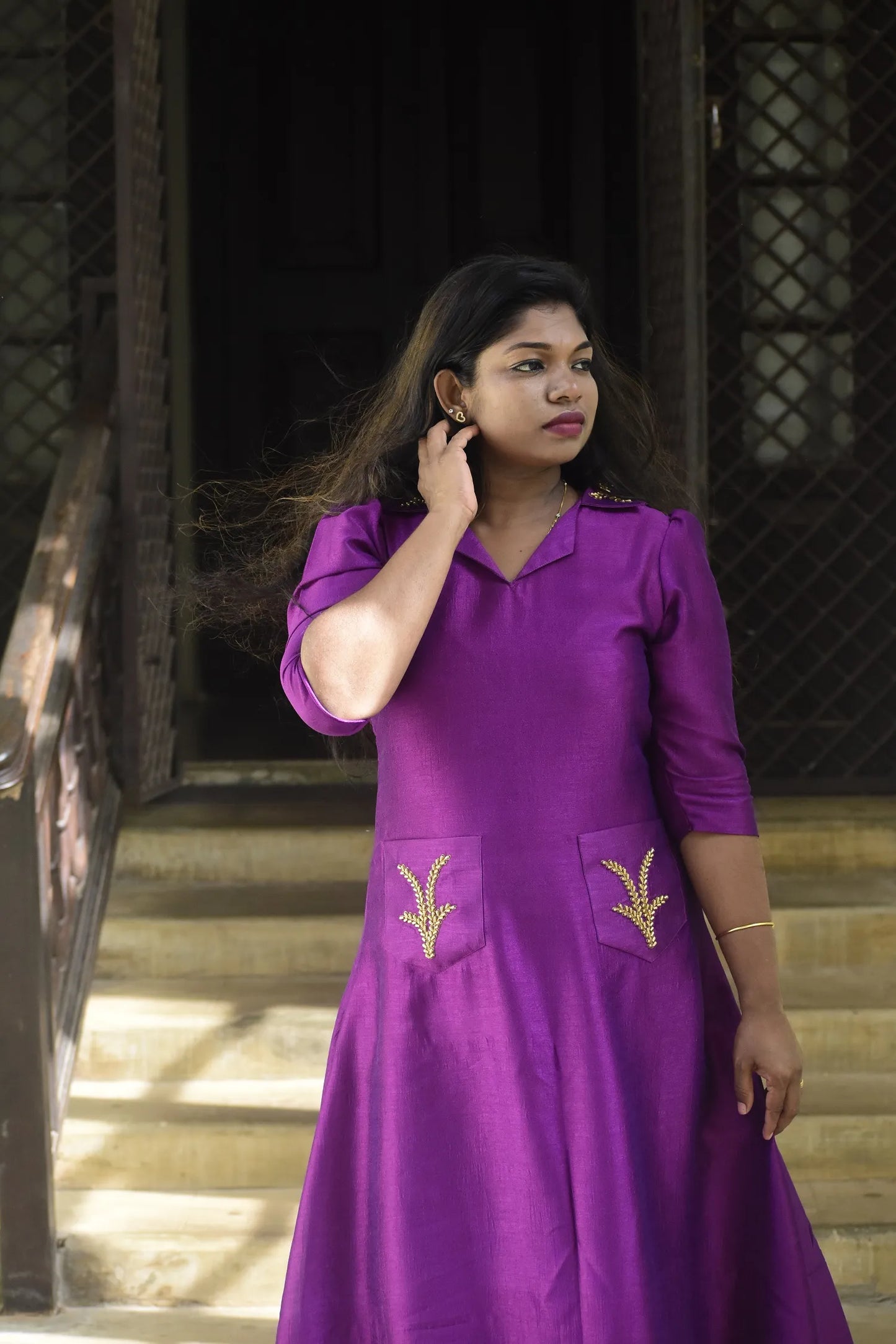 Frock with Collar&Pockets(PonKathir)(60)