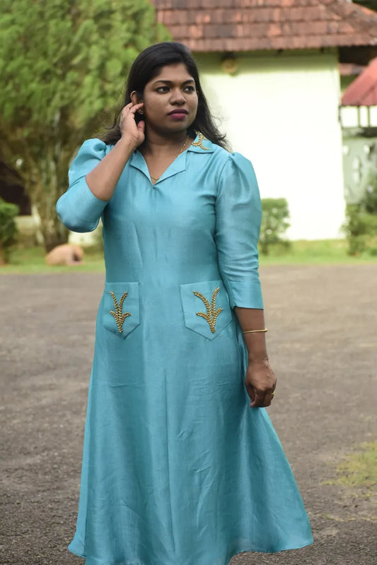 Frock with Collar&Pockets(PonKathir)(58)