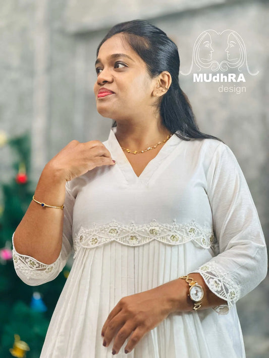 Xmas ALineKurti(Collar)(85)