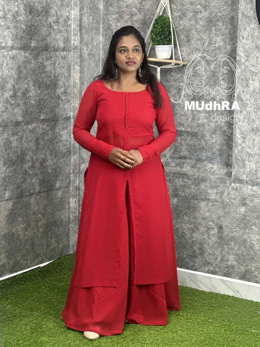 Top&Palazzo Bottom(Red)(79)