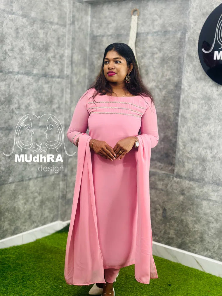 Slitted Top &amp; Bottom with Dupatta(71)