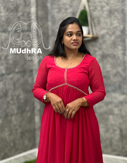 Alia Cut Kurti (Pink)