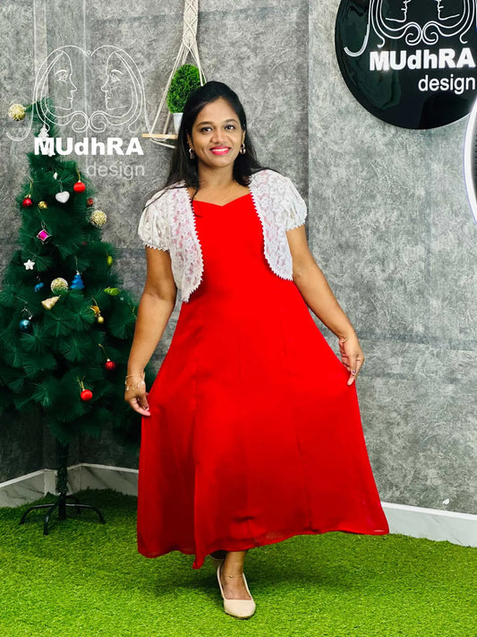 Xmas 3PanelKurti/Shrug(86)