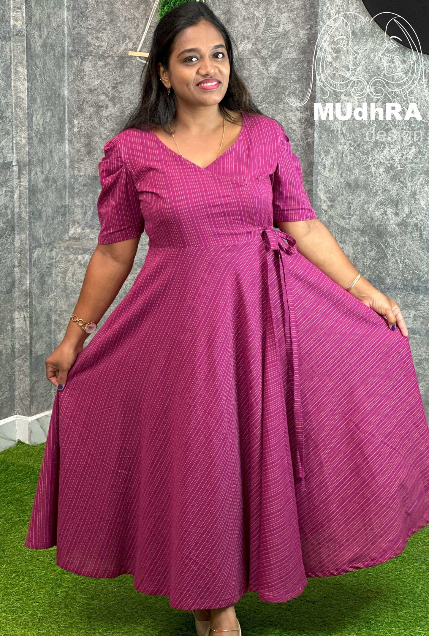 Wrap Dress (Pnk) (0095)
