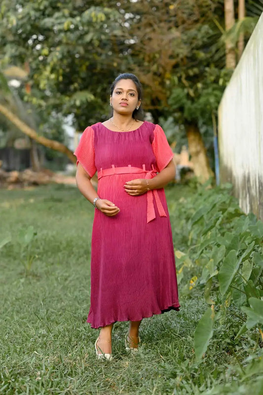 INDO WESTERN FROCK-PURPLE