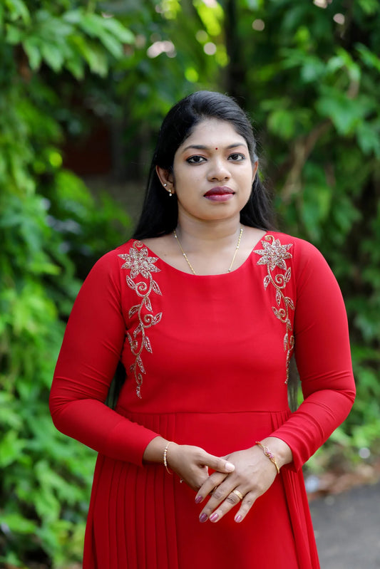 GOWN-GATHERS-RED