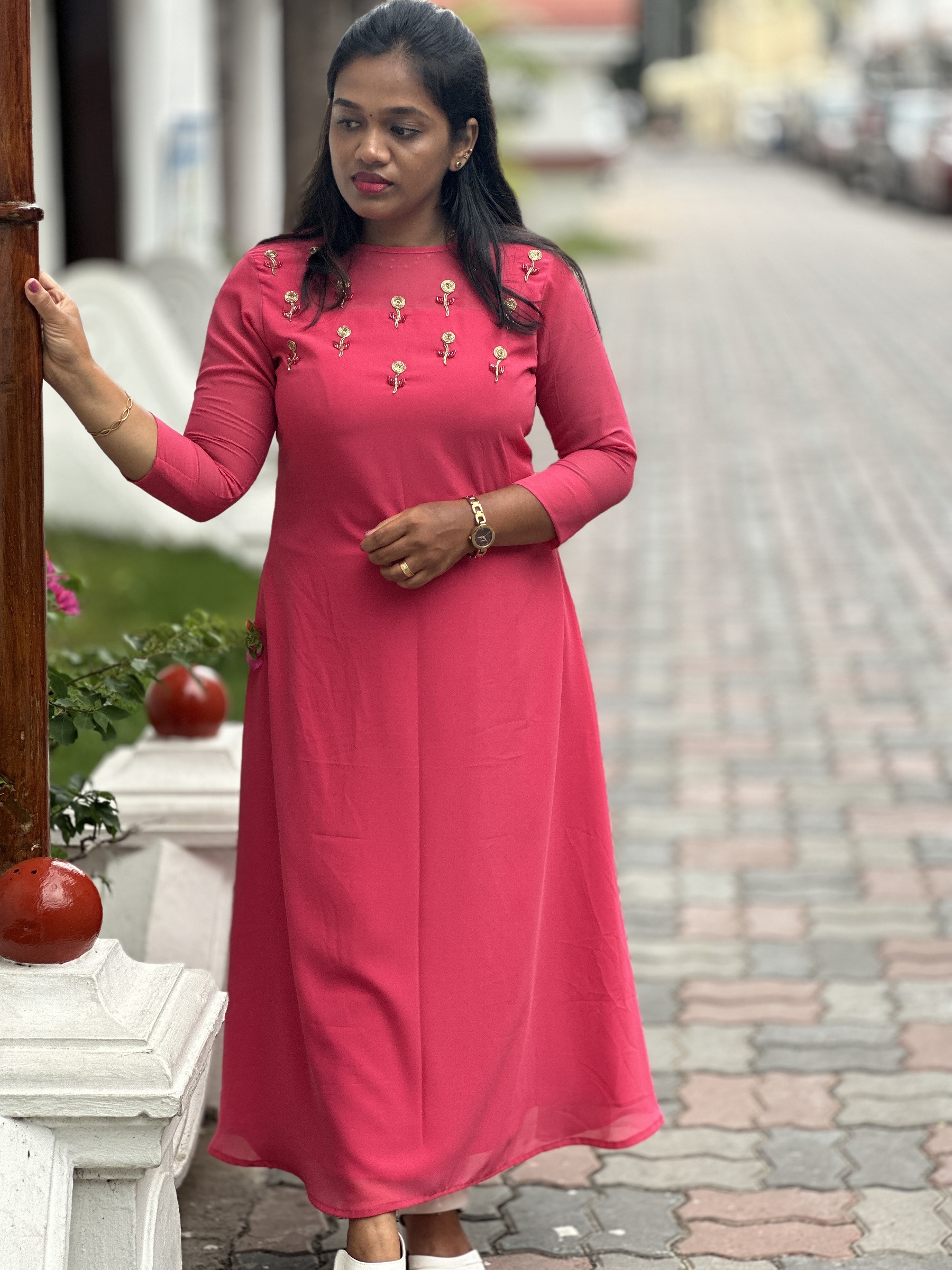 Kerala style kurta | Simple kurta designs, Simple kurti designs, Kalamkari  dresses